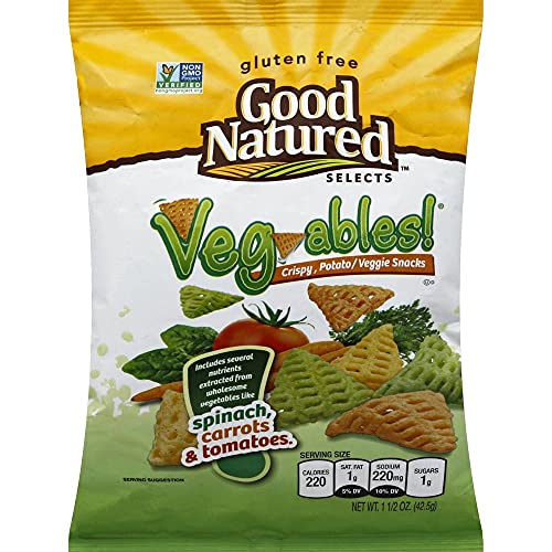 Herrs Good Natured Baked Veg Ables Crispy Potato Veggie Snack, 1.5 Ounce -- 6 per case.