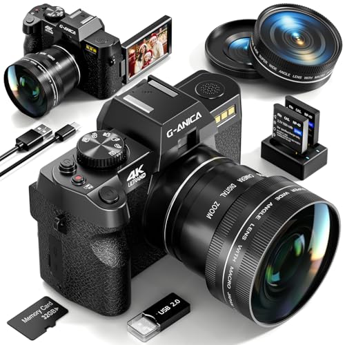G-Anica 5K Digital Cameras for Photography，48MP/60FPS Video Camera