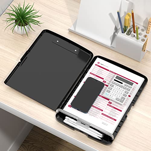 Rimilak Prancheta de Plástico com Armazenamento, Pranchetas de Enfermagem de Alta Capacidade com Sup