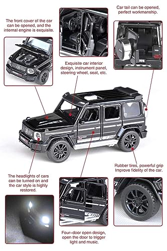 Image of Brabus 700 Mercedes-Benz AMG G63 Benz Model Car Gwagon 1:32 Exclusive Alloy Metal Pull Back Die-cast Car Diecast Metal Pullback Toy car with Openable Doors & Light Music【Colors as Per Stock】