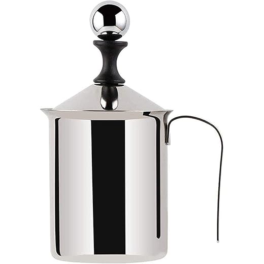 Stainless Steel Milk Frother Cappuccino Coffee Frother Doubl