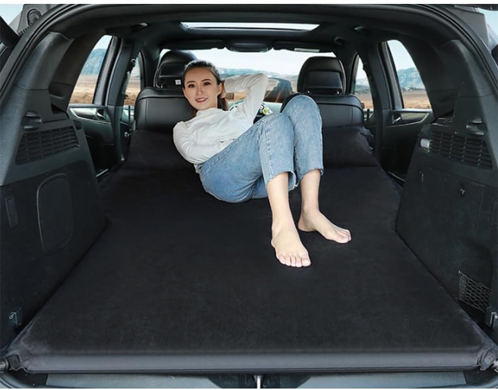 zjxtnb Auto Luftmatratze Für BMW 1 Series 1er Hatchback E87 E81 F20 F21 F40, Aufblasbare Automatratze Dachzelt Reisen Tragbares Faltbare Schlafbett Camping-Schlafkissen,Green Sport & Freizeit