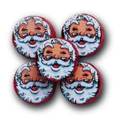 Crispy Santa Claus Face Christmas Premium Chocolate 64 Pieces - 1 Pound
