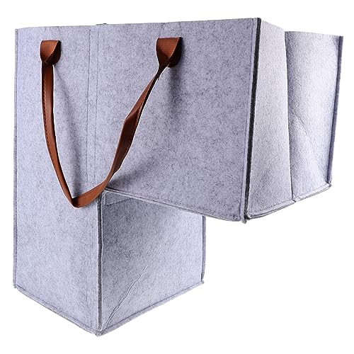 Mobestech Cesto Organizer per Scale Forma di Cesto per Biancheria Pieghevole in Feltro Resistente Portaoggetti per Vestiti Sporchi e Articoli Vari Posizionabile in Cima Fondo alle Scale