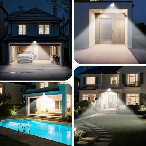 Foco LED exterior con sensor movimiento 20W Aigostar proyector luz seguridad blanco natural 4000K 7