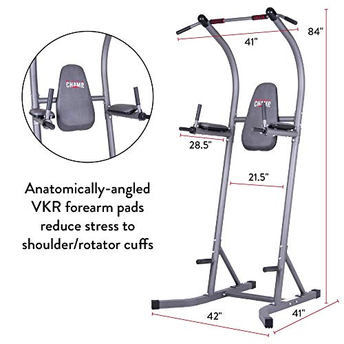 Body Champ Fitness Power Tower, Gym Equipment For Home, Indoor Workout Equipment, Multi-Use Pull-Up Bar Station Pt620 #TOP3