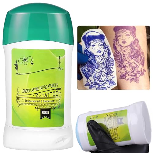 Tattoo Transfer Gel - Usiriy Stencil Gel Professional Tattoo Transfer Cream Stick Tattoo Supplies Accessories for Body Art Makeup Artist