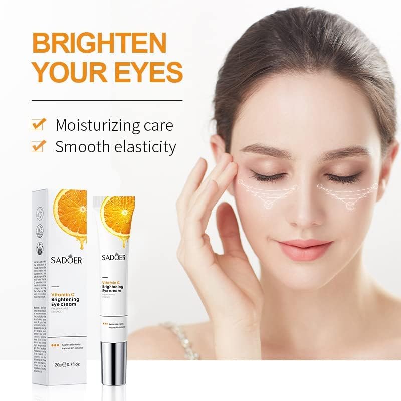 Miniatura 5 de Axaxly Crema de ojos para ojeras, arrugas, hinchazón y bolsas debajo de los ojos, crema de ojos renovadora de la piel con vitamina C