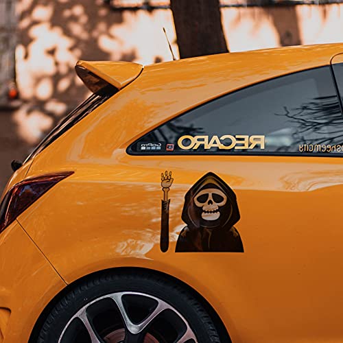 Wakauto Crânio Vinil Carro Crânio Gráfico Capô Do Carro Adesivo Auto- Adesivo de Vinil Gráfico Decal