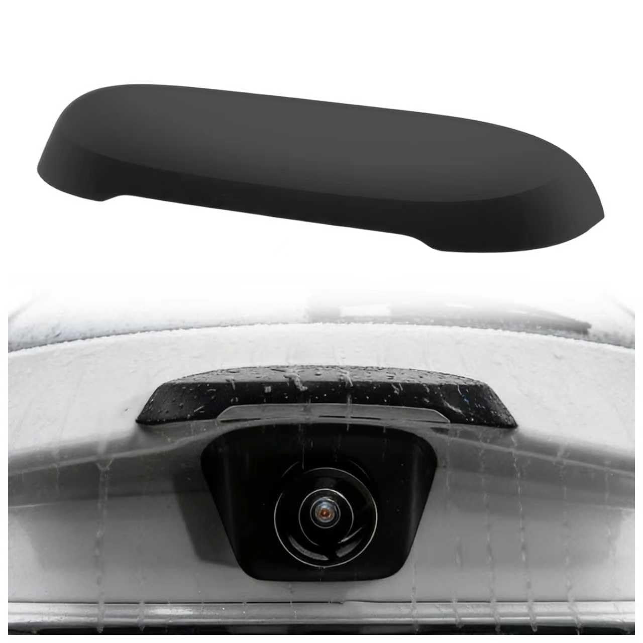 New Backup Camera Rain Shield for Car,Wider Reverse Camera for Car Rain Shield Improves Reversing View,Silicone Cars Rear View Backup Cameras Cover Cars Accessories (Small: for Widths: 0.63“-0.9”)