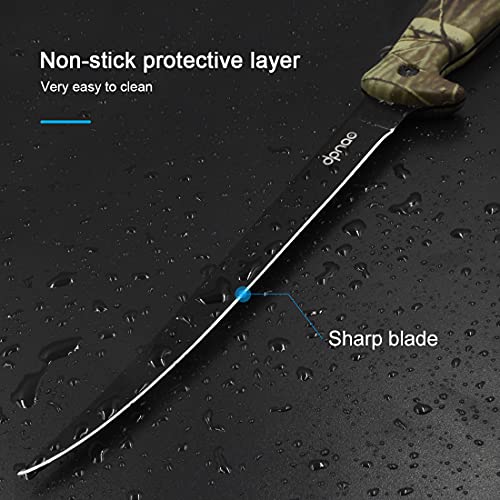 Dpnao Fillet Knife Fishing 6-8 Inch Chef Knifes, Professional Level Bait Knives, Non-Slip Handles, Flexible Stainless Steel Blade With Sheath And Sharpener, Perfect For Freshwater And Saltwater Fish #TOP1