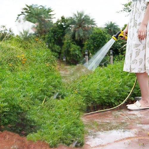 Aiweijia Pistola de Riego, Pistola de riego resistente, 10 Modos Ajustable Pistola de Agua,Pistola de Agua De Mano De Alta Presión para Limpieza de Automóvil/Riego del Césped, Baño de Mascotas - imagen 5