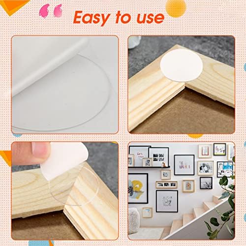 OOTSR 500PCS Transparent Adhesive Putty, 10mm Double Sided Sticky Dots Stickers, Reusable Transparent Double-Sided Round Nano Gel Mat for Wall, Metal, Glass, Plastic,Tile, Wooden