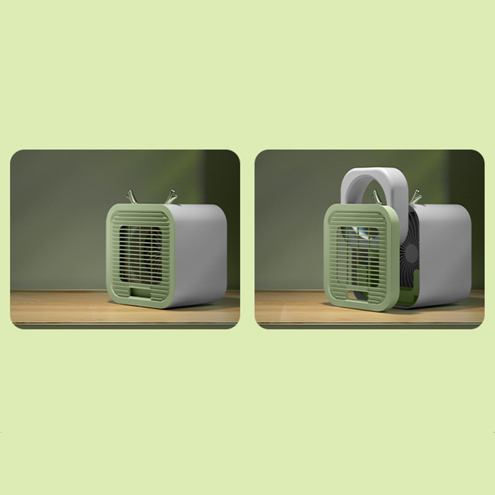 Ventilatore da scrivania portatile a 3 velocità regolabile a lunga durata