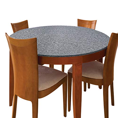 Jobar Decorative Stretch Table Cover (Stone) - Round Table Pads For Dining Room Table - Beautiful Design Perfect For Any Dinner Or Party, One Size (Jb8387) #TOP23