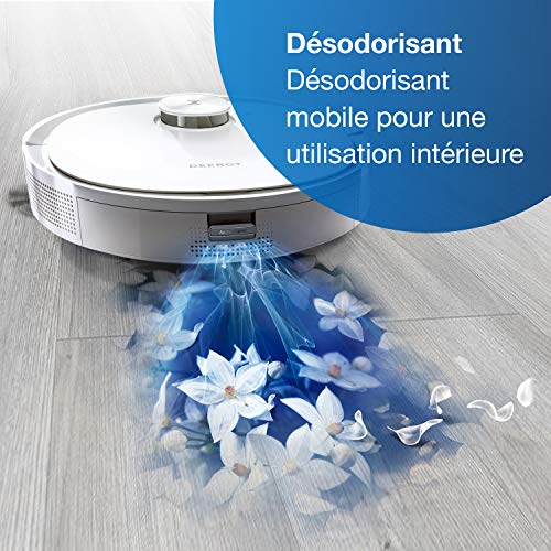 ECOVACS DEEBOT T9 Robot aspirateur Laveur avec Fonction de Nettoyage, 3000 PA, détection d’Obstacles 3D, Robot aspirateur avec Batterie 175 Min, Alexa, Blanc - Image 5