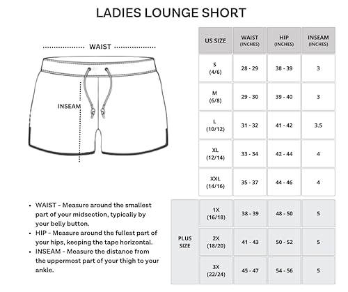 Real Essentials Women's Lounge Wear Short High Waisted Casual Sweat Shorts Pajama Summer Pockets Drawstring Workout Gym Active Athletic Yoga Running Fitness Ladies Sleep, Set 6, Xl, Pack Of 3 #TOP5