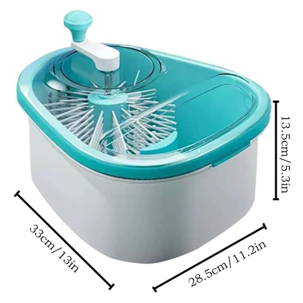 LUCKKY Fruit Cleaner Spinner, Obst-Reinigungsschleuder, Tragbarer Obstwäscher mit Deckel, Große Obst-Waschschleuder, Gemüses-Reinigungsschleuder Mit Waschkorb, Obst- Und Gemüses Chrubber (Rosa)
