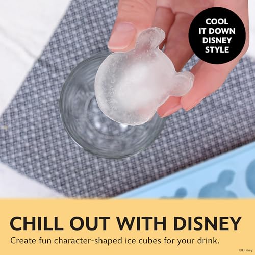 Image of Disney Winnie the Pooh Silicone Ice Cube Tray, 2-Pack 5 inchx12.5 inch, BPA-Free | Flexible design pops character-shaped cubes out easily, dishwasher safe, doubles for chocolate and gummies, makes 24 molds