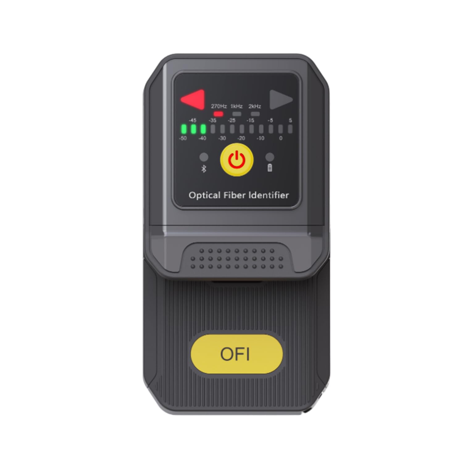 Elfcam - Identificateur de Fibre Optique FTTH,Détecteur de Fibre Active 1310/1490/1550 nm avec Indicateur de Direction du Signal,Compatible 250µm 900µm 2.0mm 3.0mm,Compatible avec la charge USB-C