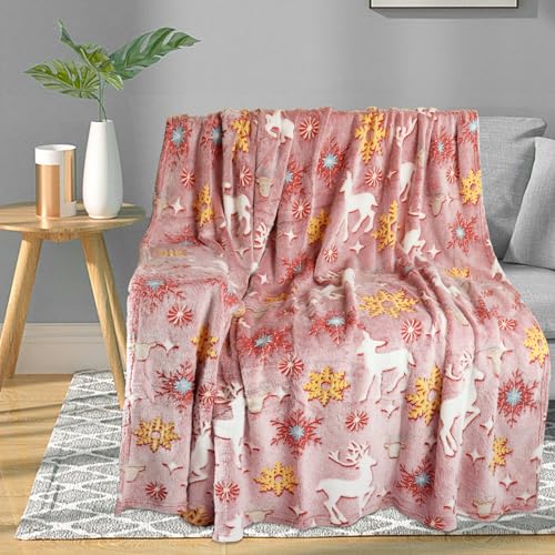 The Christmas Blankets and Throws Clearance, Red Christmas Throw Blanket for Couch, Soft Christmas Blanket for Kids/Girls/Boys/Women, for Kids/Girls/Boys/Women Birthday Gifts 50"x60"
