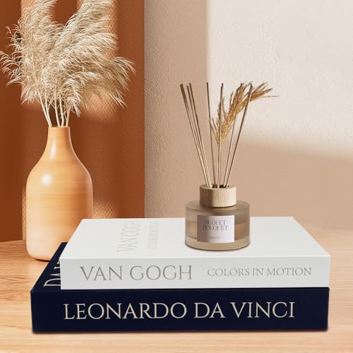 SUPERNIGHT Decorative Books for Home Decor, Set of 2 Linen Decorative Boxes for Aesthetic Room Decoration, Coffee Table Decor, Keepsake, Hidden Storage with Magnetic Closure (Black+White)