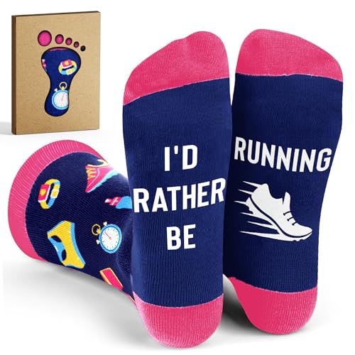 VICRAZY Running Socks for Women - Funny Runner Gifts Running Accessories
