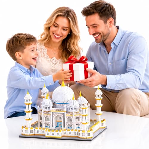 Image of Magicwand DIY 4036 Pcs TAJ Mahal Building Blocks with Rose for Kids & Adults【14 Yrs & Up】【Pack of 1】【White】