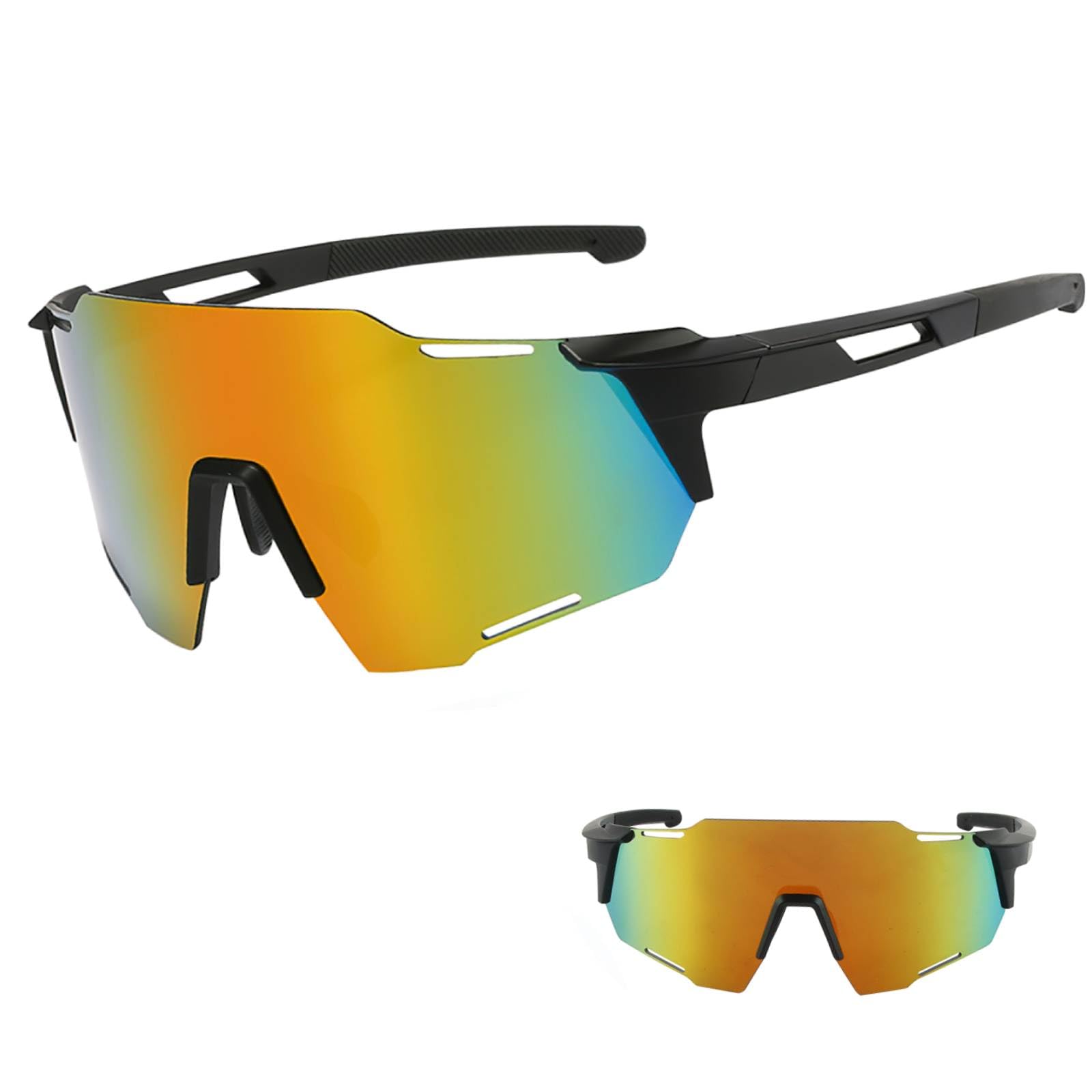 Hillylolly Gafas de Ciclismo Polarizadas, Gafas Running Mujer, Gafas Bicicleta Hombre, Gafas de Sol Deportivas, Protección UV400, Gafas Polarizadas para Bicicleta, Correr, Escalar, Pesca