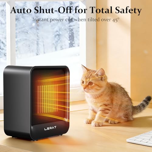 Lerat 500W Mini Desk Heater
