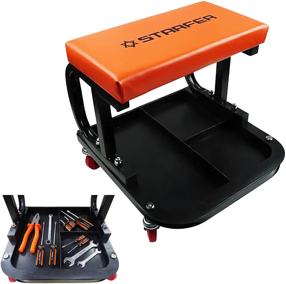 Banqueta para Mecânico Assento Fixo - Starfer