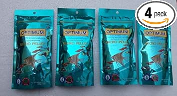Fish-O-Fish Optimum Micropellet, 200gm (50gm x 4) Highly Nutritious Food for All Small Mouthed Tropical Fish.