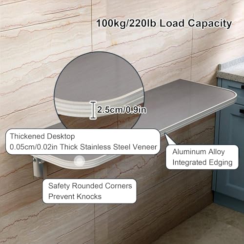 Table murale pliante pour pièces étroites : la solution contre le manque d'espace