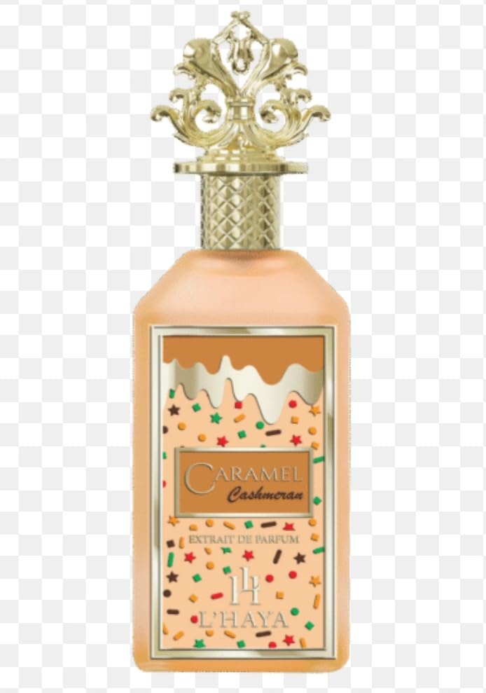 L'HAYA Caramel Cashmeran Perfume, Luxury Fragrance with Caramel Honey Vanilla Top Notes, Red Berries Cocoa Rose Middle Notes, Sugar Musk Amber Wood Base Notes