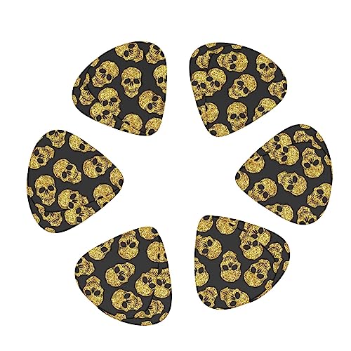 Lot de 12 médiators tendance et durables en forme de tête de mort pour ukulélé guitare électrique basse - Les Beatles, Paul McCartney, John Lennon, RIngo Starr, George Harrison Lot de 12 médiators tendance et durables en forme de tête de mort pour ukulélé guitare électrique basse – Image 3