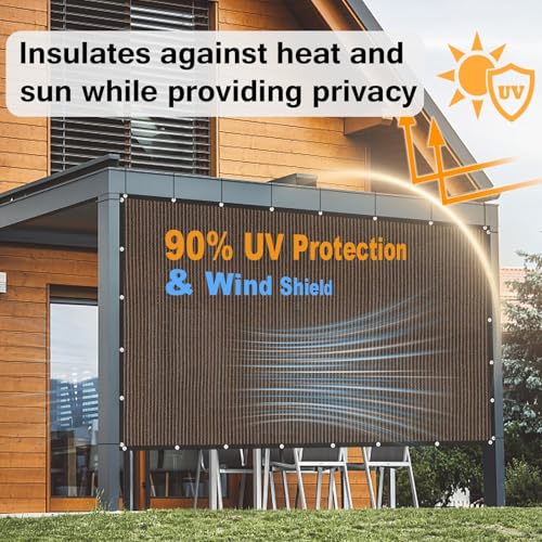 Toldo rectangular contra el viento y roturas para balcón de 2x5 m 6