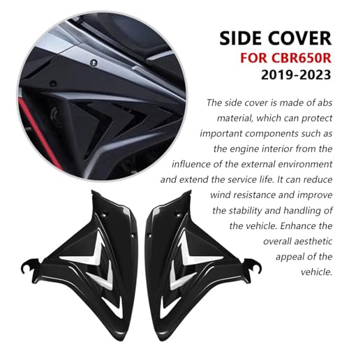 Carénage latéral CBR650R pour masquer le cadre nu style carbone - 4