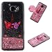 Produktbild Galaxy J4 Plus Hülle, KANTAS Weich Silikon Flüssiger Glitzer Treibsand Schutzhülle Handyhülle Rückseite TPU Ultra Dünn Bumper Back Cover für Samsung Galaxy J4 Plus, Schüchternes Einhorn