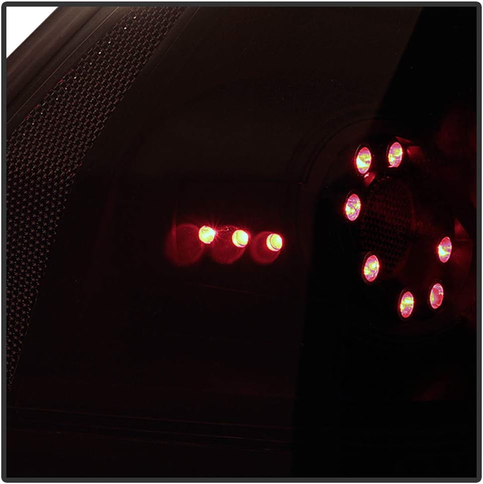 ACANII - For Black Smoked 2006-2013 Chevy Impala LED Tail Lights Brake Lamps Left+Right 06-13