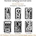 PSKOOK 12 Pcs Survival Multitool Card Emergency Camping Tool EDC Kit in Your Wallet Outdoor Hunting Fishing Hiking Gear