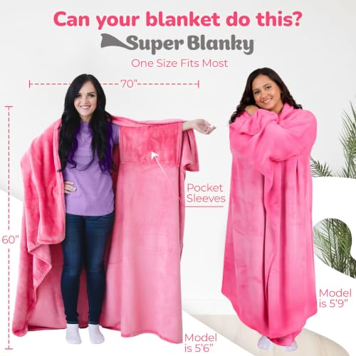 Image of Super Blanky Wearable Blankets for Women & Men, Graduation Day Gift for Her, Cozy Gifts for Women, Wife Birthday Gifts Ideas