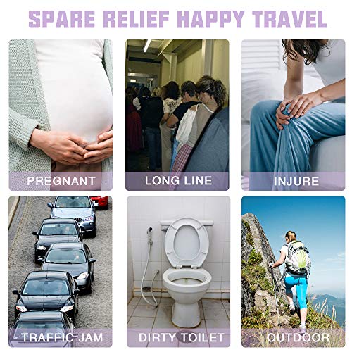 Female Urination Device Silicone Pee Funnel for Women,Female Urinal Women Pee Funnel Allows Women to Pee Standing Up, Reusable Womens Urinal is Ideal for Camping,Hiking,Outdoor Activities(Purple)