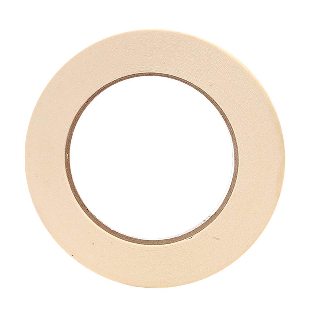 AIRIZ CRAFTSFY Masking Tape 3/4 inch 18 mm x 15Meters (Pack of 2pc) of Multi-Use, Easy Tear Tape. Great for Carpenter Labeling, Painting, Packing and More. Adhesive Leaves No Residue. (8) 1