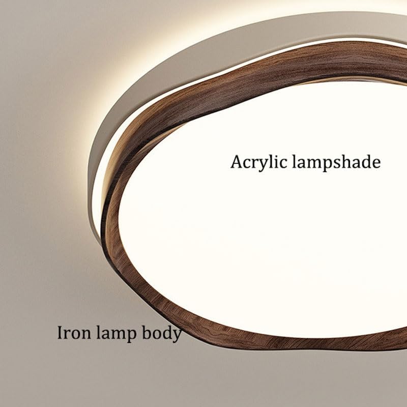 Modern Simplicity Round Square Acrylic Ceiling Lamps Creative Iron Art Bedroom Flush Mount Lighting LED 3 Color Dimmable Lights for Dining Room Living Study