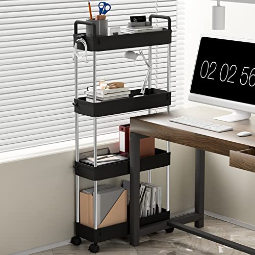 Ronlap Carrello di stoccaggio sottile a 4 livelli