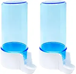2 Bebedouro Automático 200ml Malha Larga Para Aves e Calopsitas