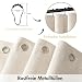 MIULEE Duschvorhang 180x200 cm Beige Leinen Texturiert mit Gewellter