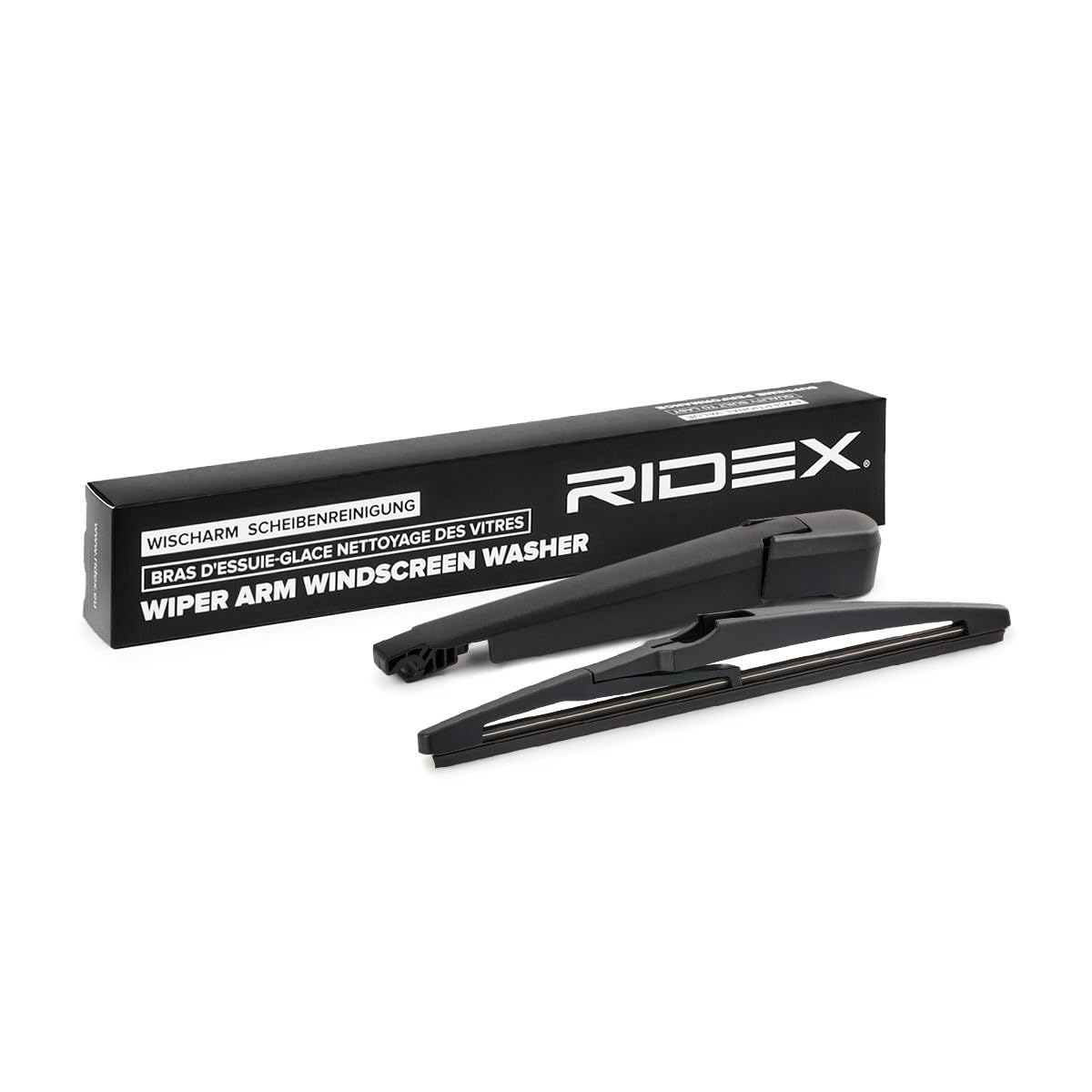 RIDEX 301W0293 Braccio tergi Pulizia cristalli Posteriore con spazzola tergi integrata con calotta/coperchio Compatibilità con OPEL Astra K Hatchback B16