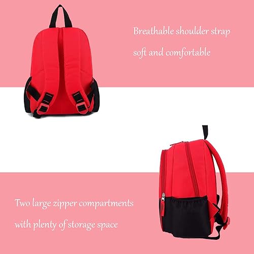 Miniatura 3 de Mochila para niños pequeños, mochila pequeña preescolar roja y negra para niños y niñas de 2 a 5 años, Negro -, Classic