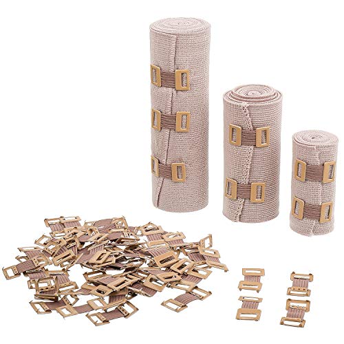 Elastic Bandage Clips Bandage Wrap Clips Stretch Metal Clips With Plastic Storage Box Replaceable Wrap Clips For Various Types Bandages (50 Pieces) #TOP6